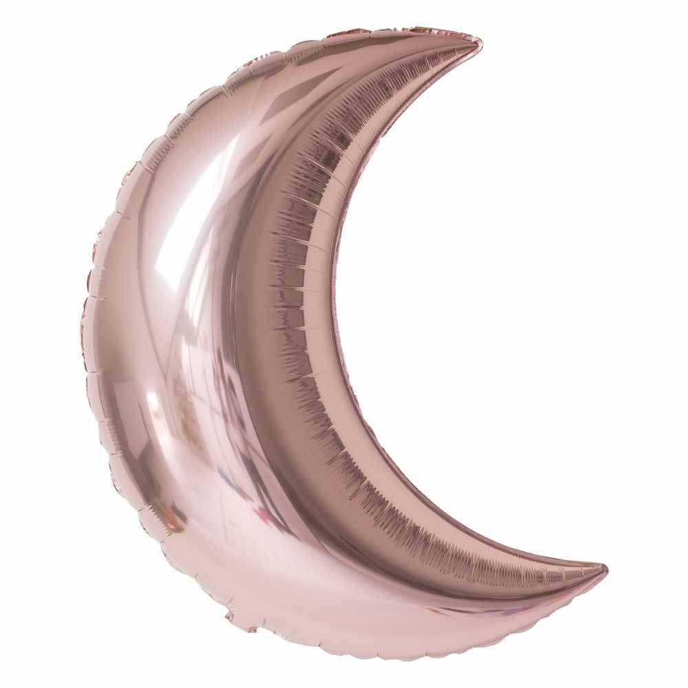 Qualatex - Crescent Moon Foil Balloon 35 Inch - Rose Gold