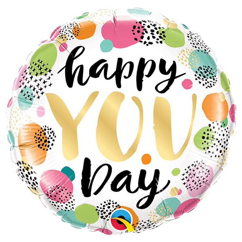 Qualatex - 18" Round Happy You Day Foil Balloon