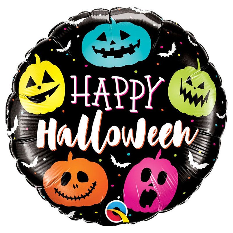 كوالاتيكس - بالون فويل - Happy Halloween فانوس جاك - 18 إنش