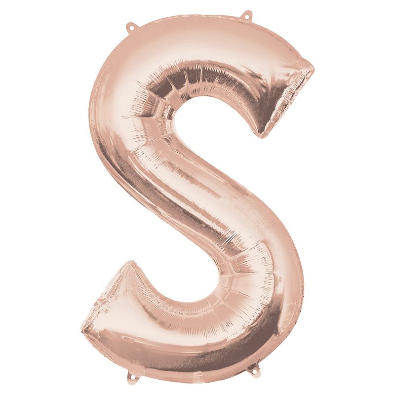 Anagram - Letter S Rose Gold Foil Balloon 40