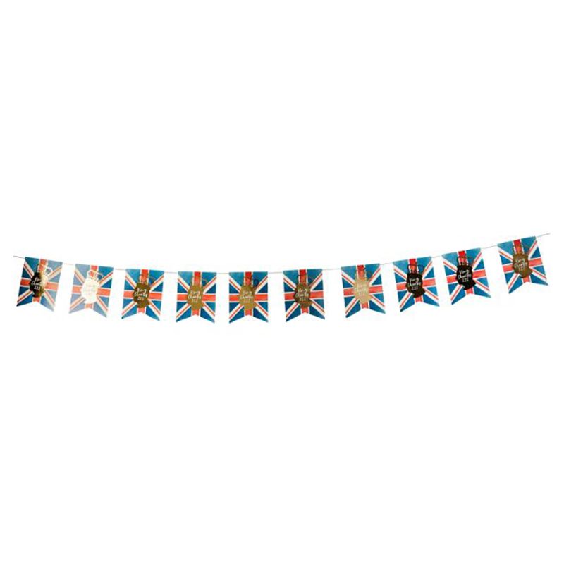 Hootyballoo - King Charles Paper Flag Bunting - 3M