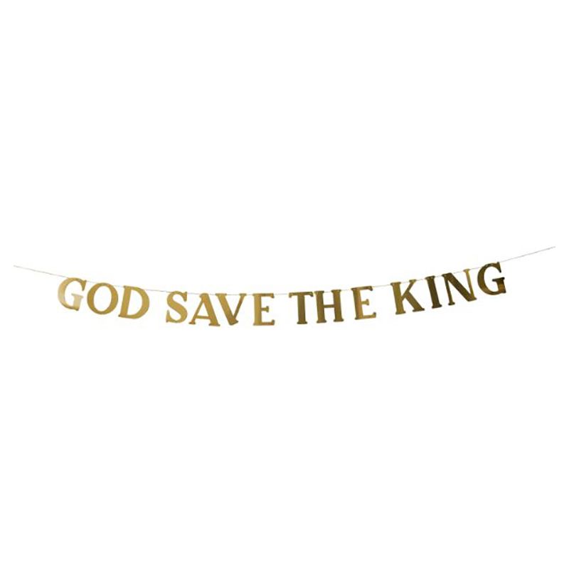 Hootyballoo - God Save The King Banner - 2M - Gold