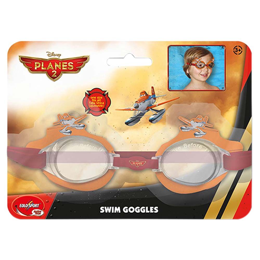 Eolo - Disney Planes Swim Goggles - Brown & Orange