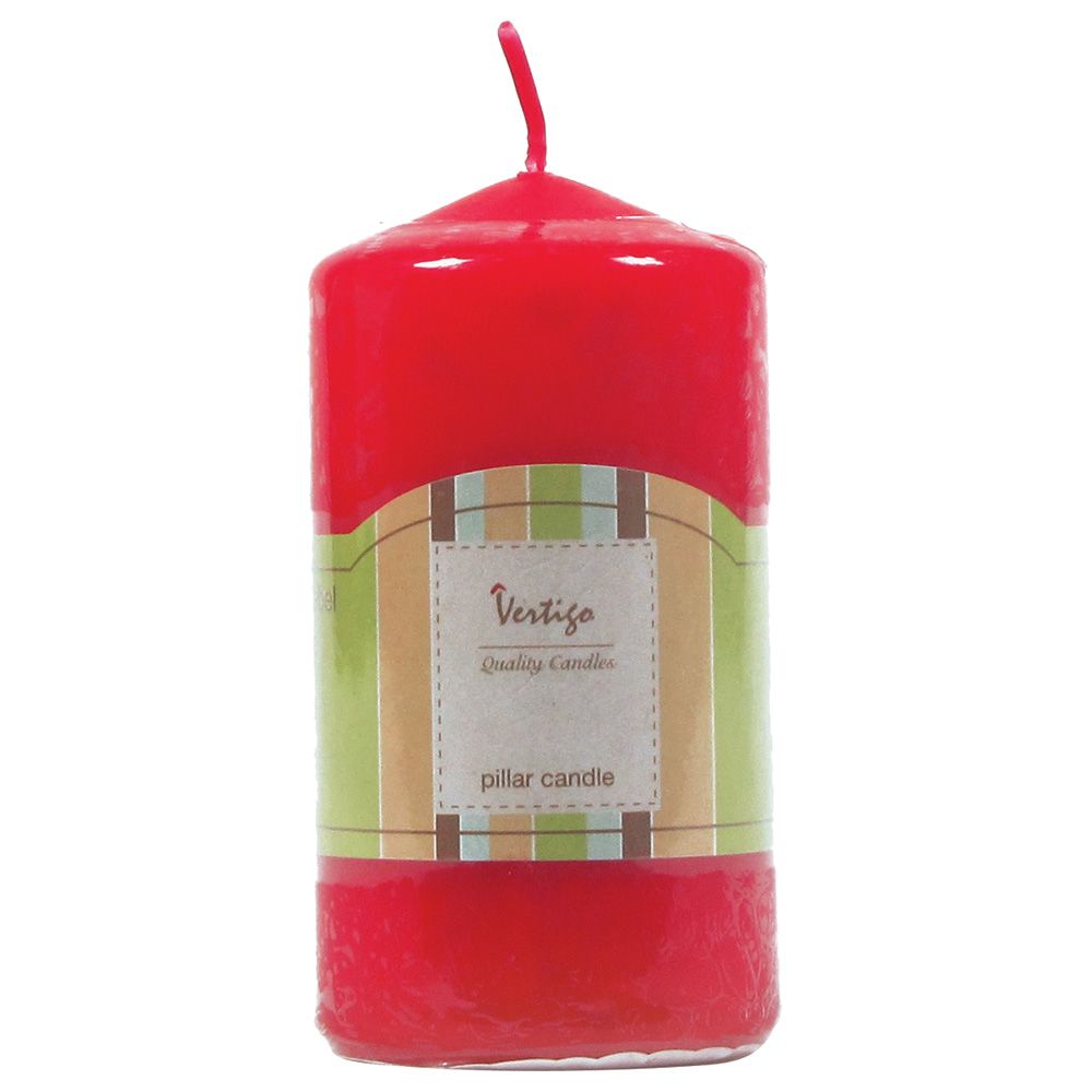 Christmas Magic - Pillar Candle 3 x 6 inch - Deep Red