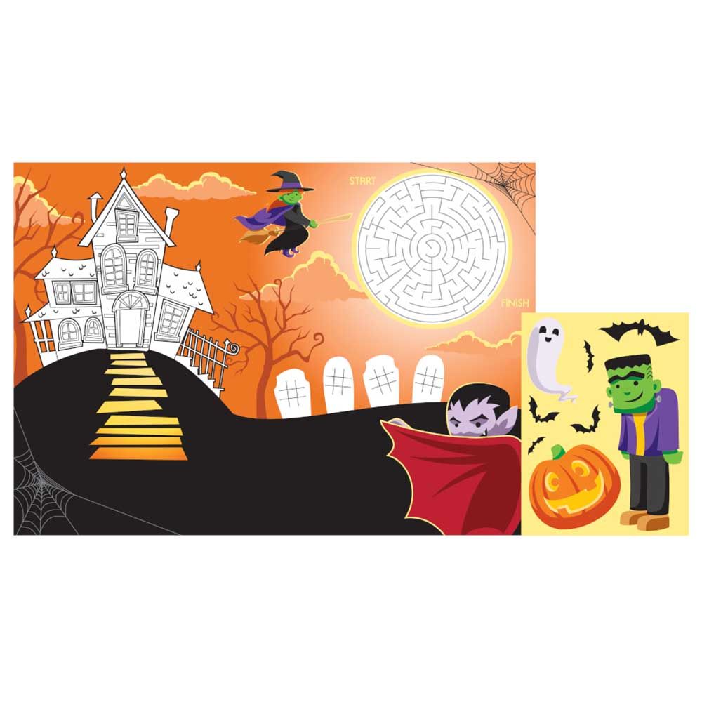 Creative Converting - Halloween Placemat & Sticker Pack of 8