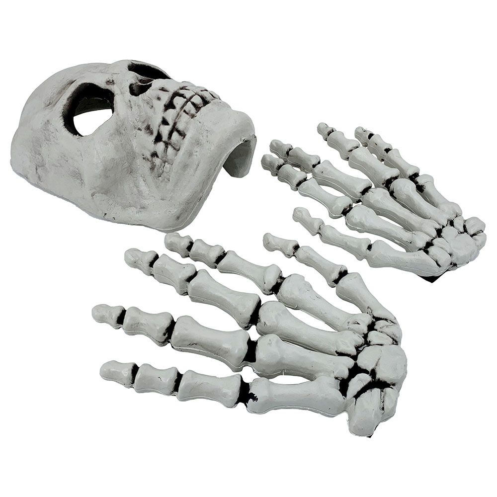 Party Magic - Halloween Skull Mask & Hands Set