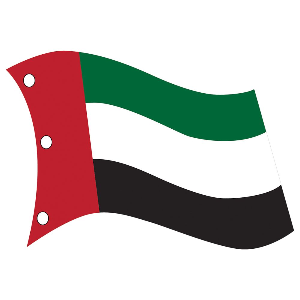 Party Magic - UAE Giant Flag - Red/Green/White/Black