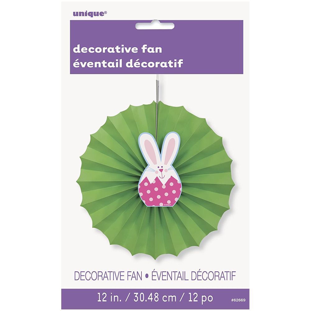 Unique - Easter Bunny Paper Decor Fan