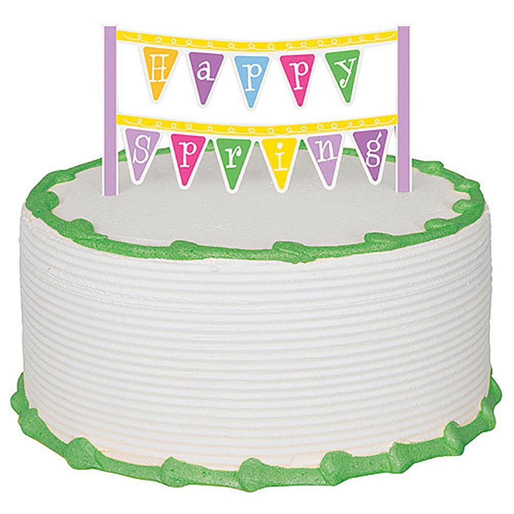 Unique - Happy Spring Cake Banner