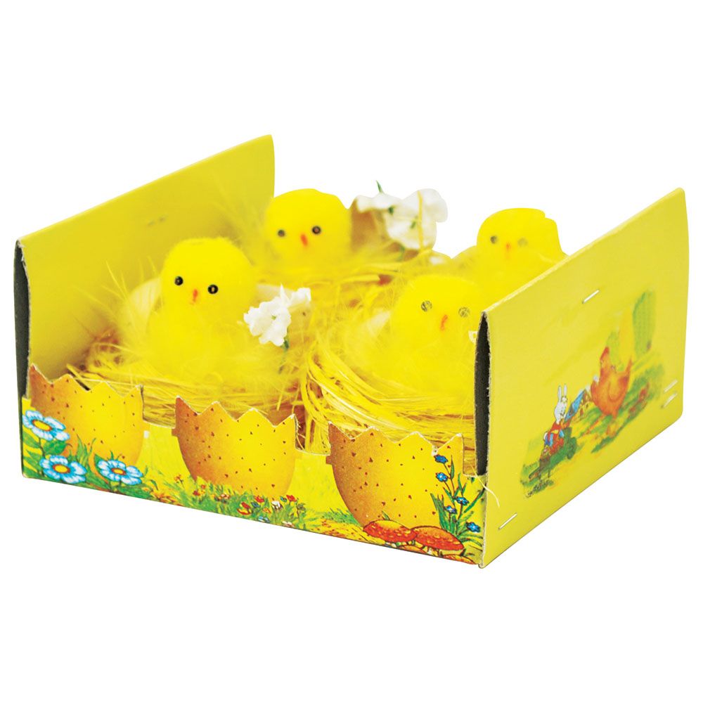 Party Magic - Easter Chicks Decor 4pcs Set