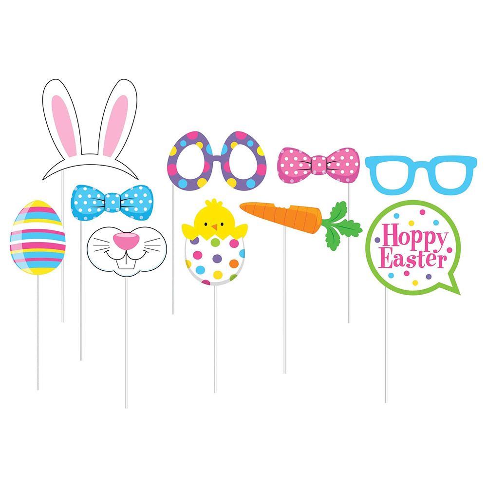 Creative Converting - Easter Fun Plastic Sticks 10-inch - 10pcs