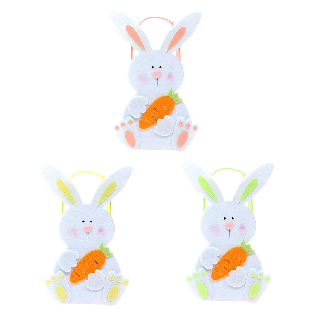 Party Magic - Easter Bunny Felt Bags Assorted 20cm