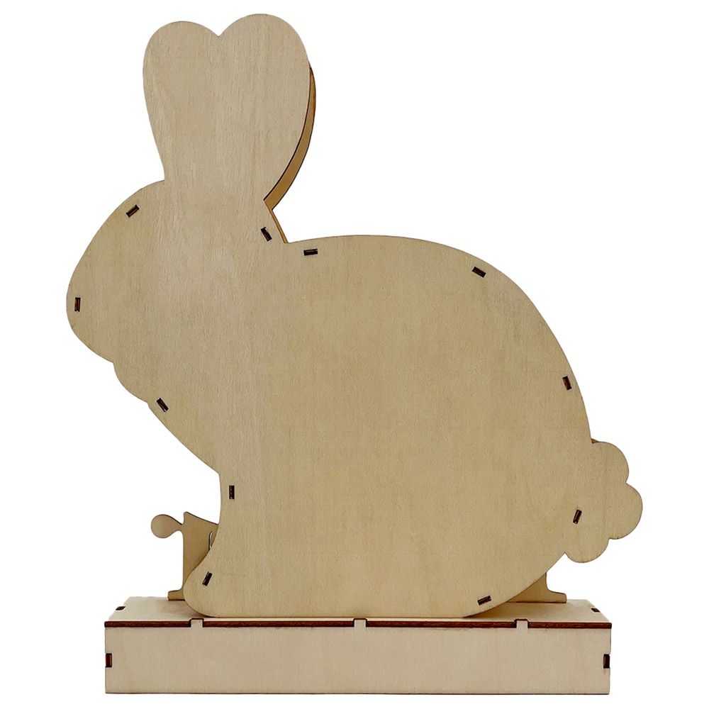 Party Magic - Bunny Wooden Decoration w/ Light