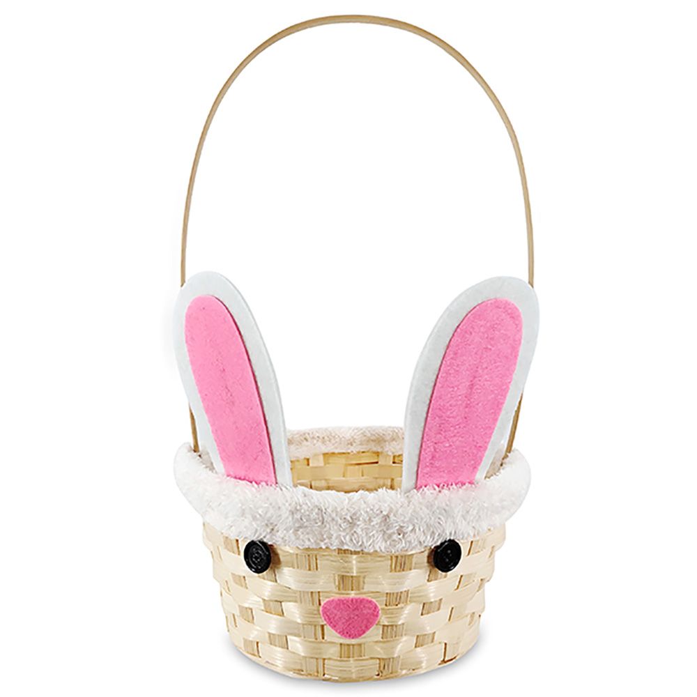 Party Magic - Easter Bamboo Bunny Basket - 1pc Assorted