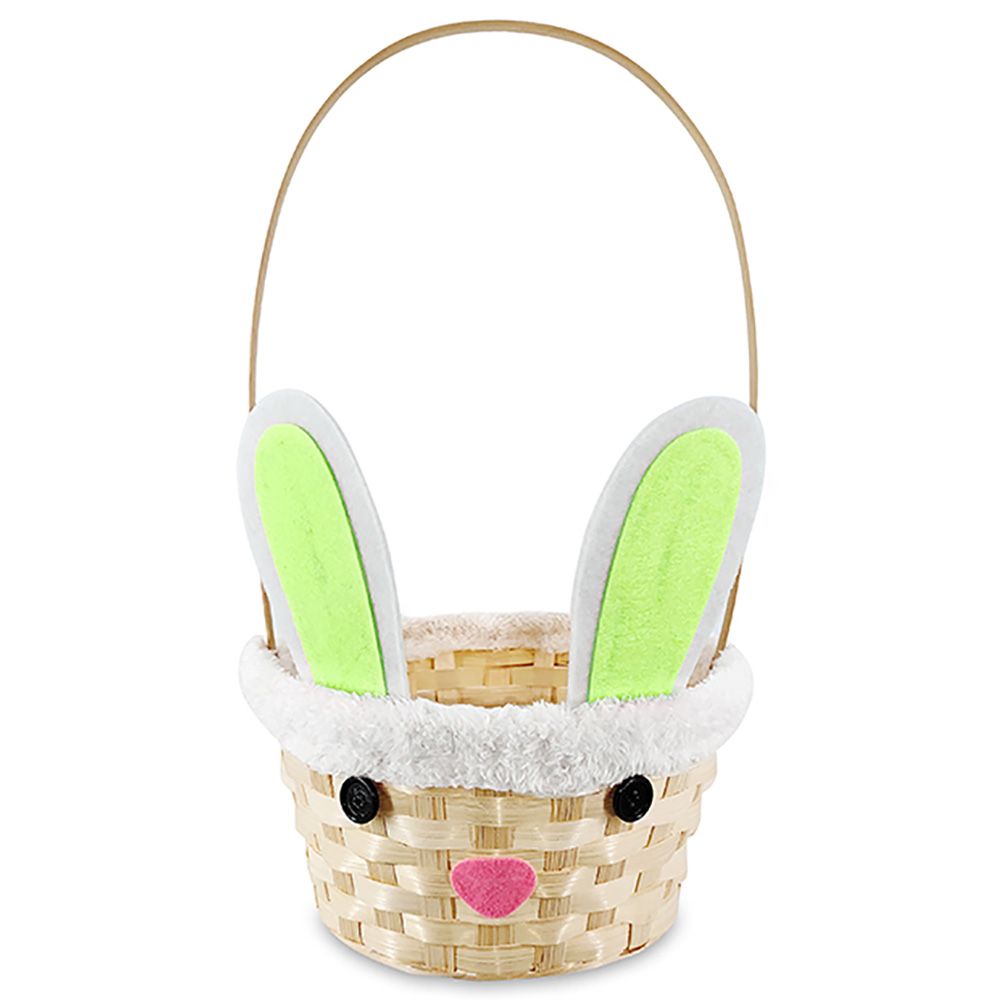 Party Magic - Easter Bamboo Bunny Basket - 1pc Assorted