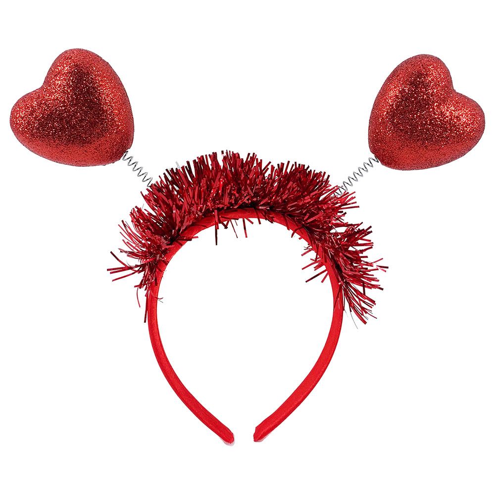 Party Magic - Valentine Headband With Tinsel Fringe