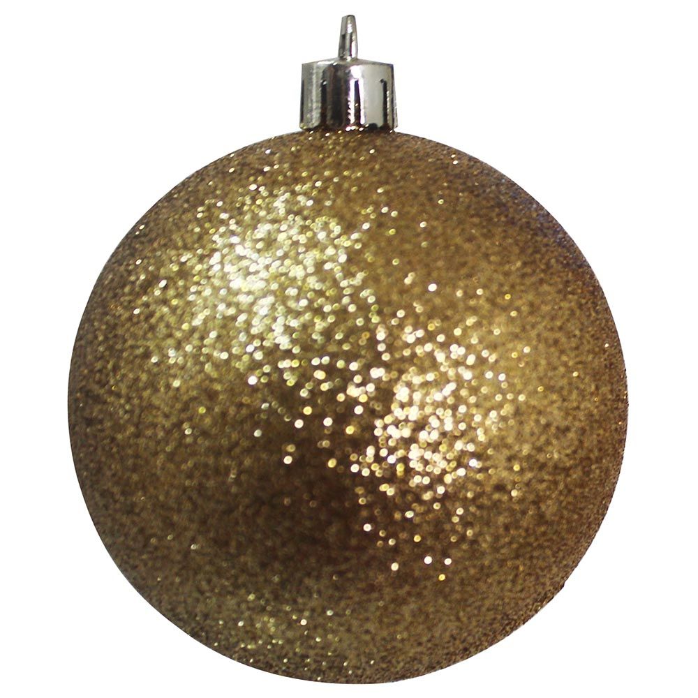 Christmas Magic - 24pcs Shiny Matte Glitter Balls 3cm - Gold