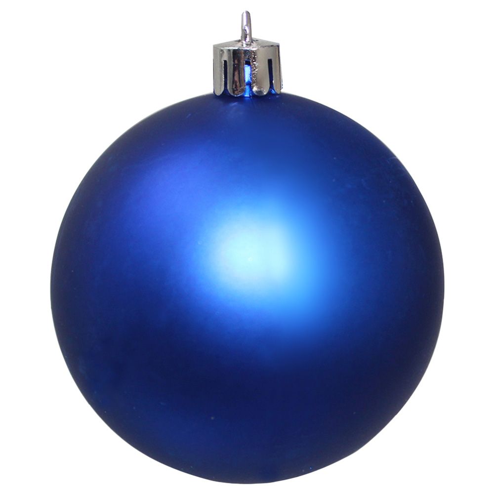 Christmas Magic - Shiny Matt Glitter Balls 3cm - 24pcs - Blue