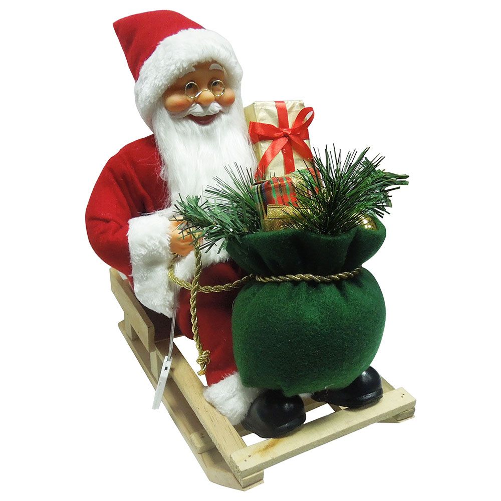 Christmas Magic - Santa Table Decoration with LED 45cm - Red