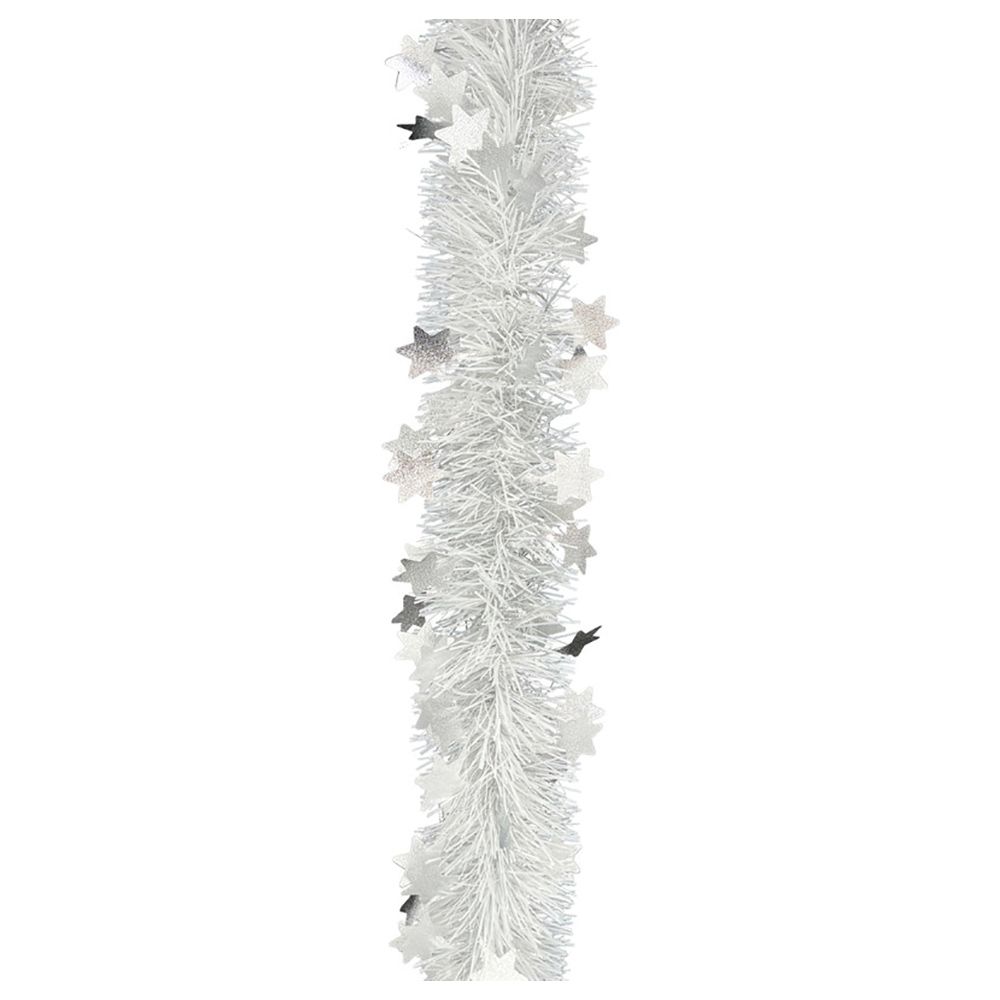 Party Magic - Christmas Tinsel w/ Stars - Silver