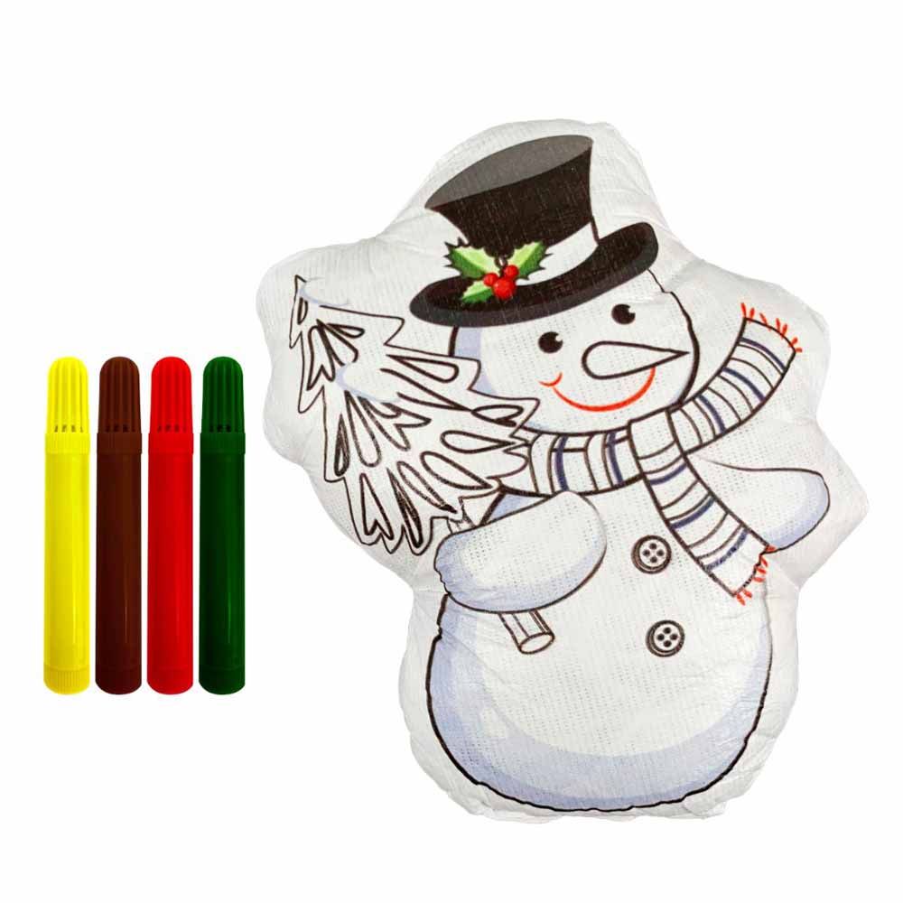 Christmas Magic - Snowman Diy Painting - White