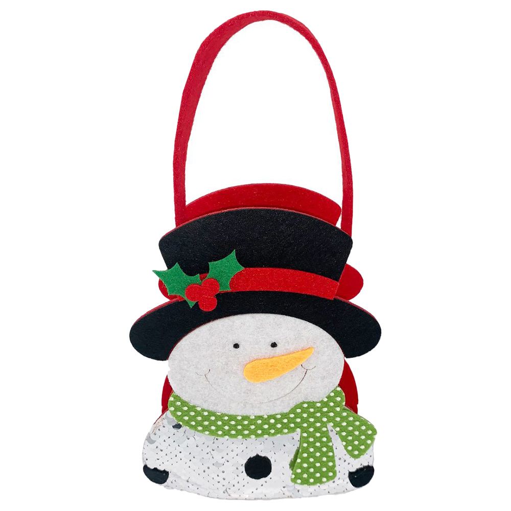 Christmas Magic - Snowman Felt Bag - White