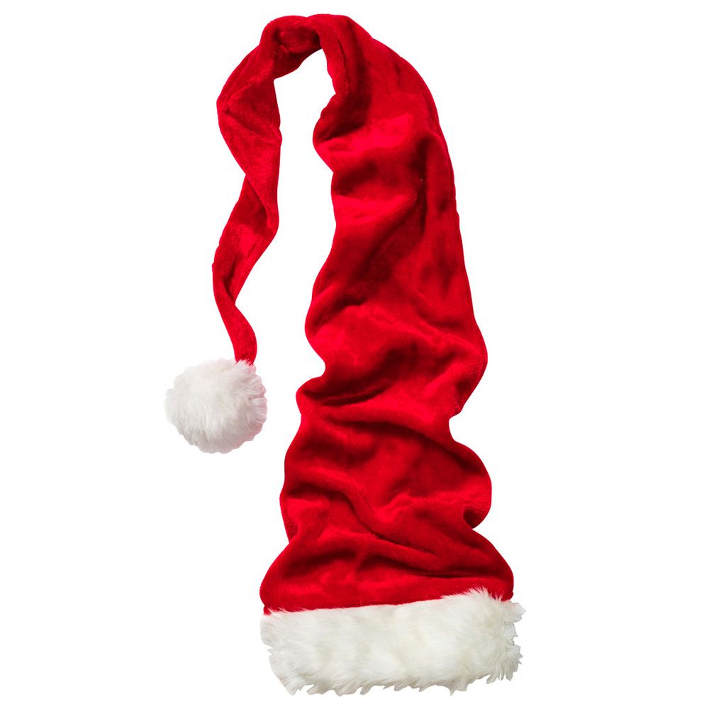 Party Zone -  Long Santa Hat Red