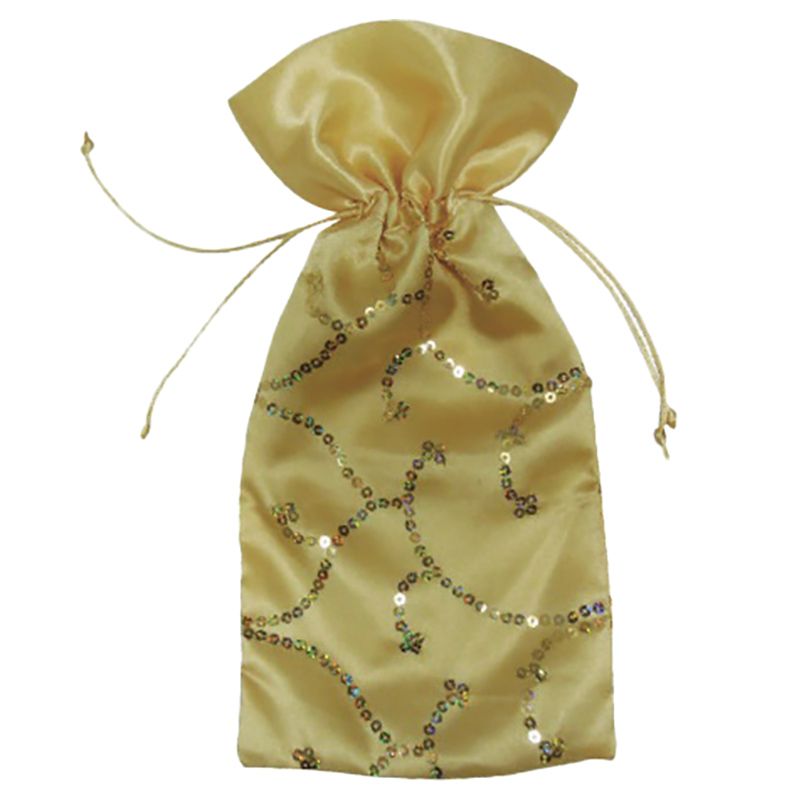 Christmas Magic - Deluxe Satin Gift Bag - Gold