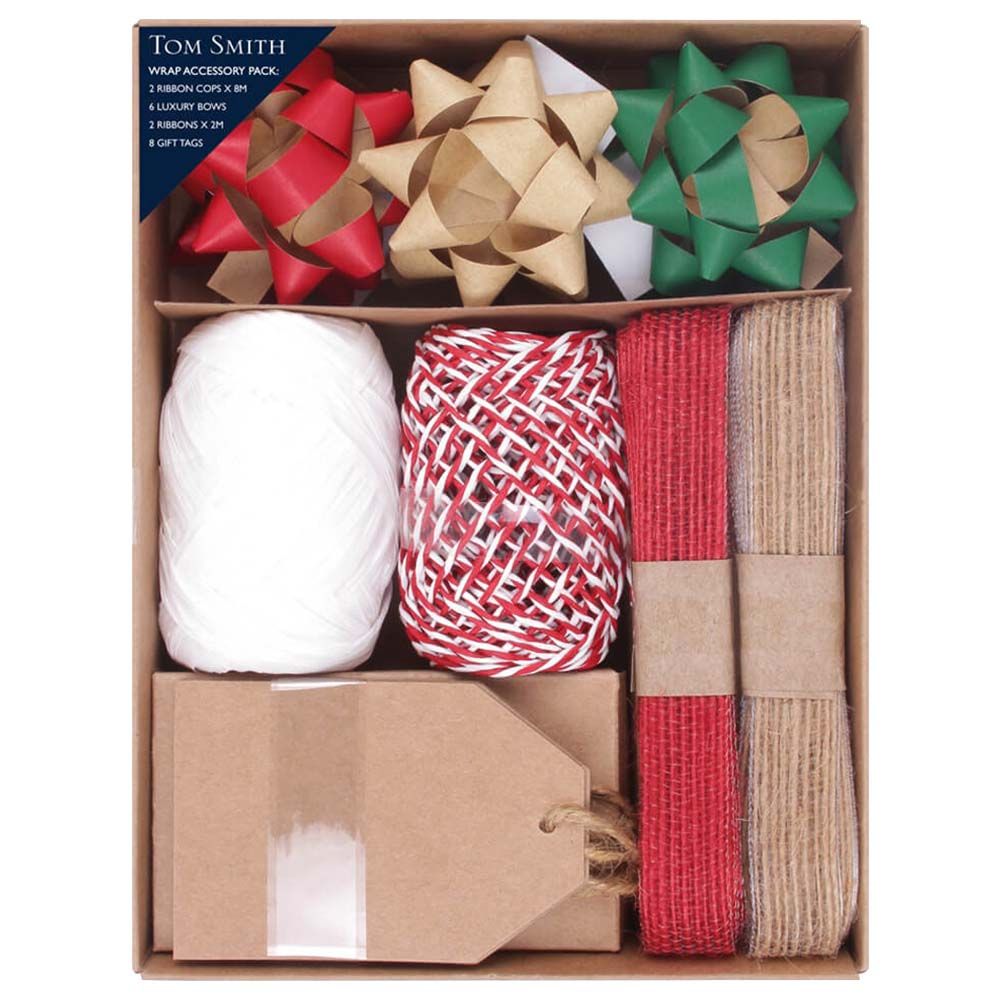 Tom Smith - Kraft Gift Wrap Accessory Pack