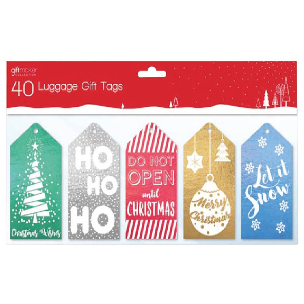 Giftmaker - 40pcs Traditional Luggage Gift Tags