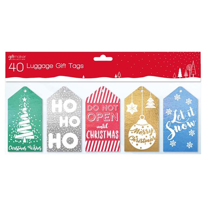 Giftmaker - 40pcs Traditional Luggage Gift Tags