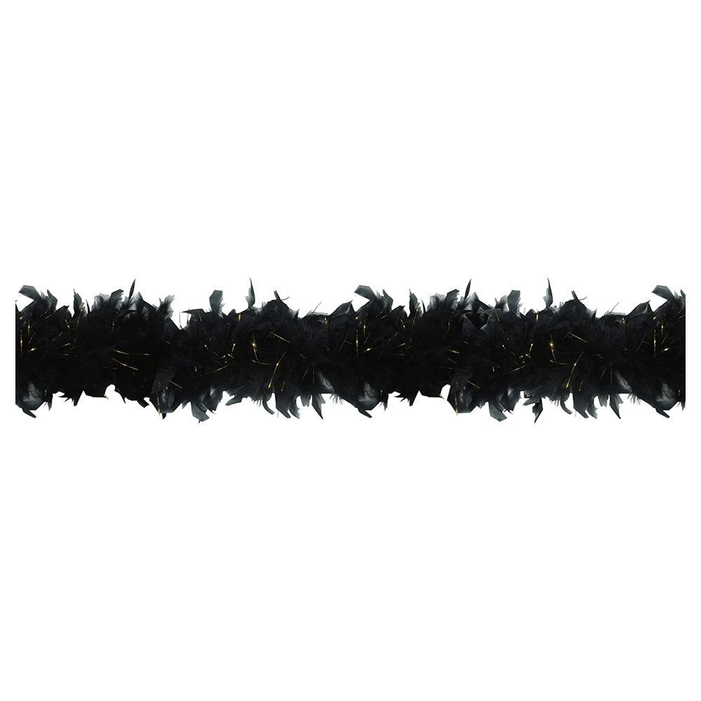 Party Magic - Boa With Tinsel - Black/Silver