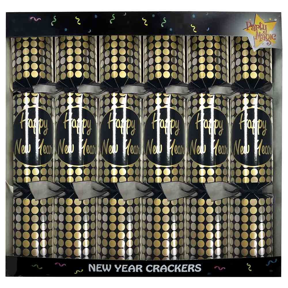 Party Magic - 12in New Year Luxury Crackers 36827 6pcs/Box