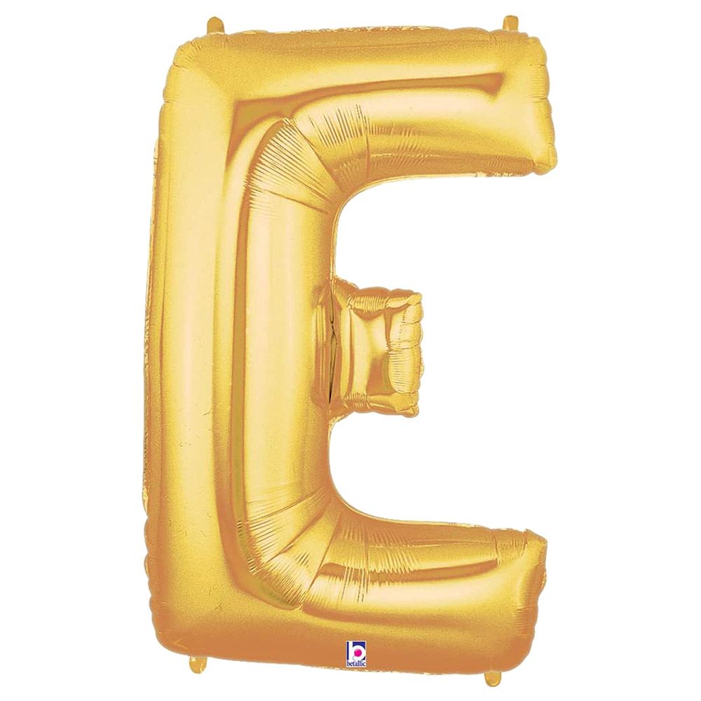 Betallic Balloon Co - Megaloon Letter E Balloon - 40 - Inch - Gold