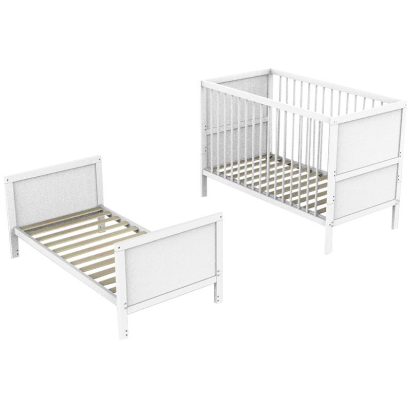 Bumble & Bird - Tory Crib To Toddler Wooden Bed -White