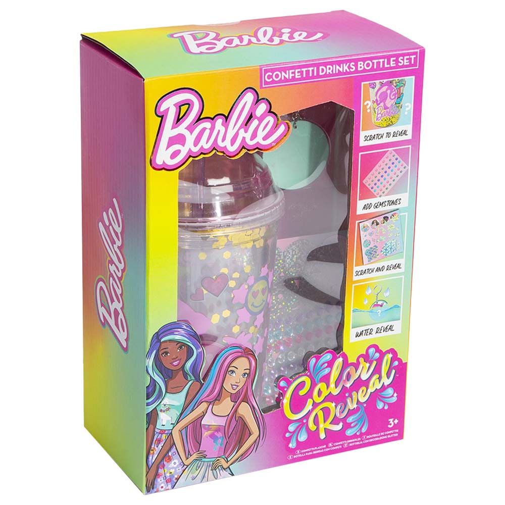 Barbie - Colour Reveal Confetti Drinks Bottle 