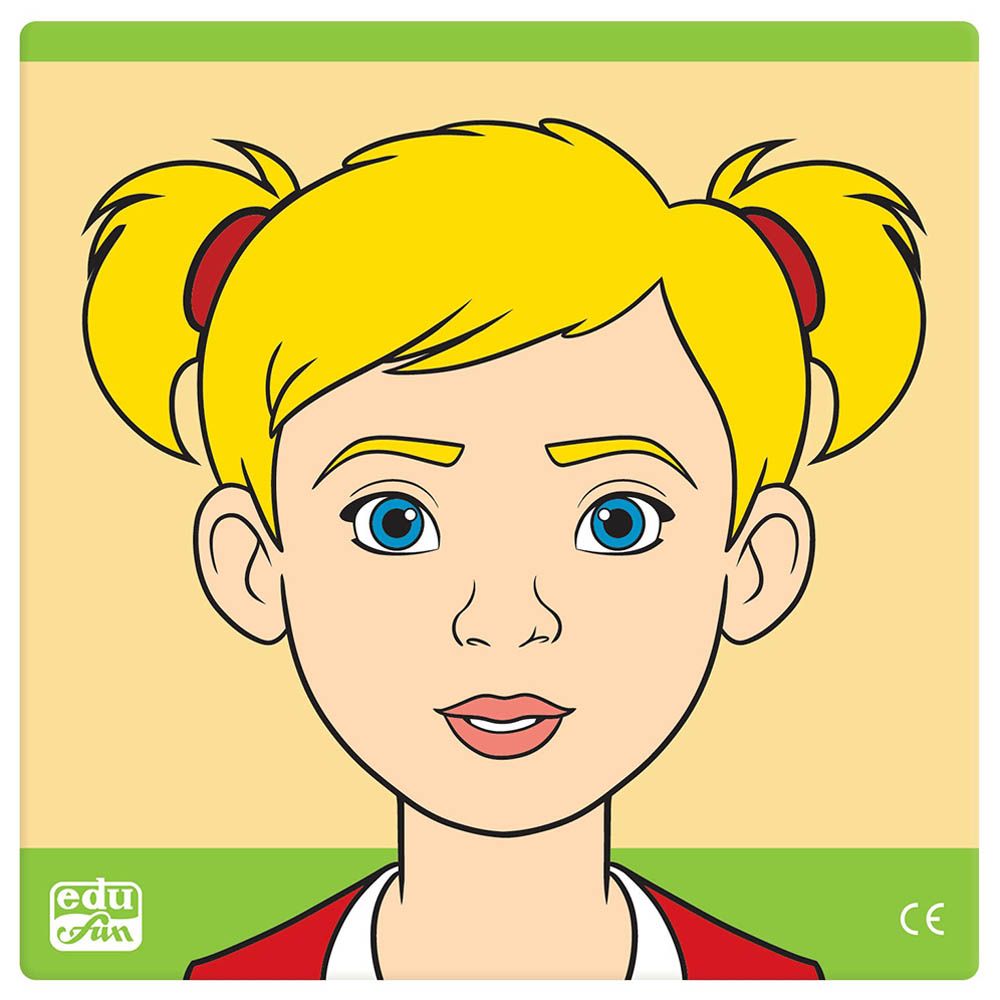 Edu Fun - Know Your Face Puzzle - Girl