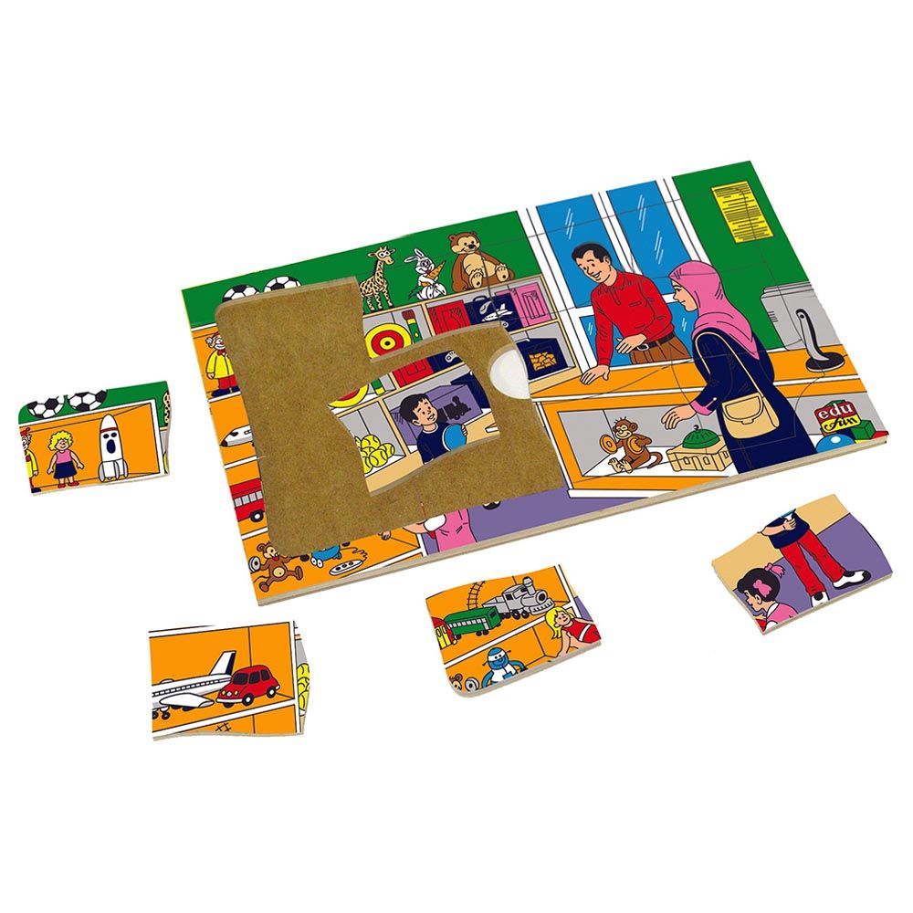 Edu Fun - Shape Sorting Bus Puzzle