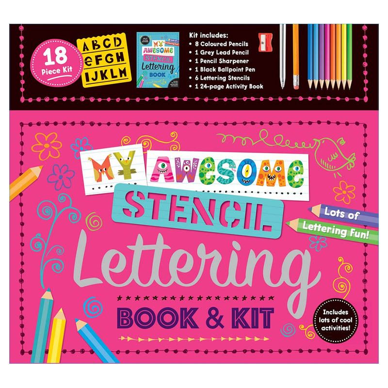 My Awesome Stencil Lettering Book & Kit