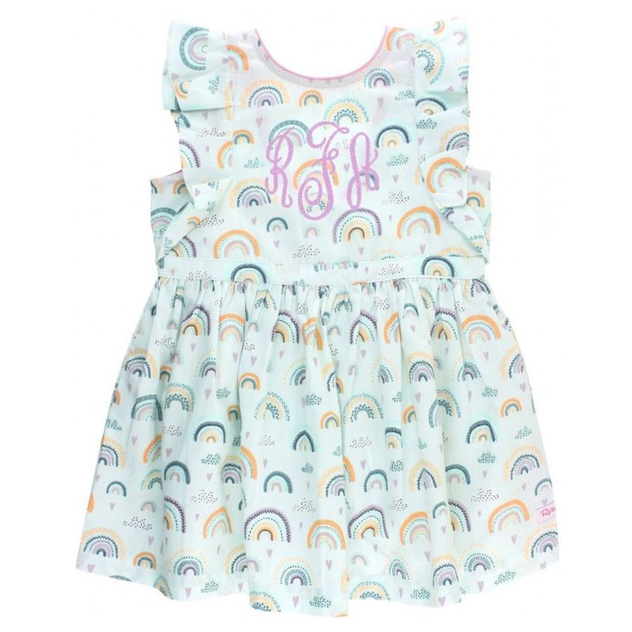 RuffleButts - Chasing Rainbows Butterfly Sleeve Dress