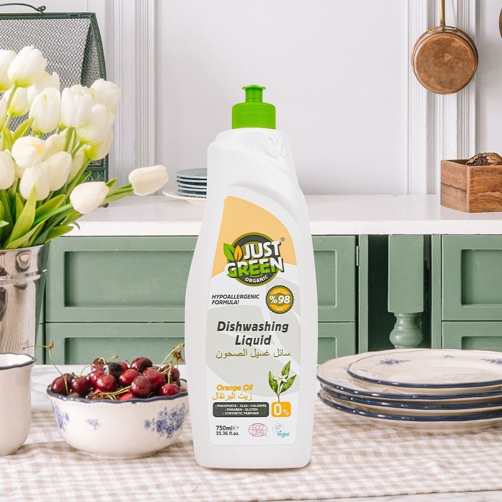 Just Green Organic - Orange Oil Dishwashing Liquid - 750ml