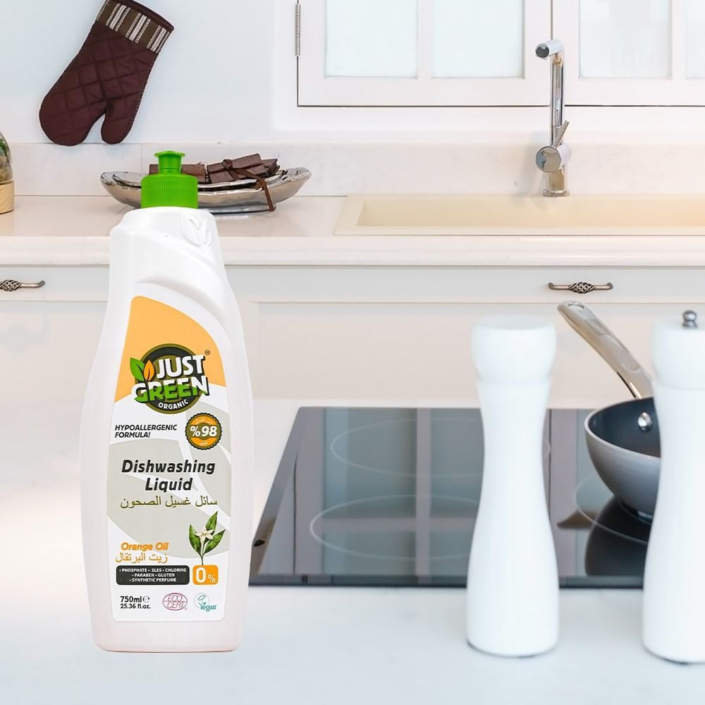 Just Green Organic - Orange Oil Dishwashing Liquid - 750ml