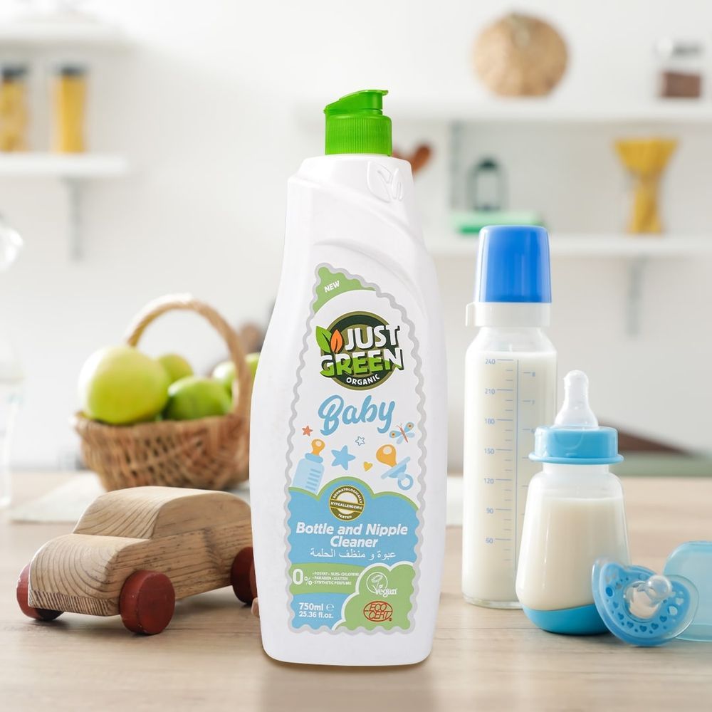 Just Green Organic - Baby Bottle and Nipple Cleanser - 750ml