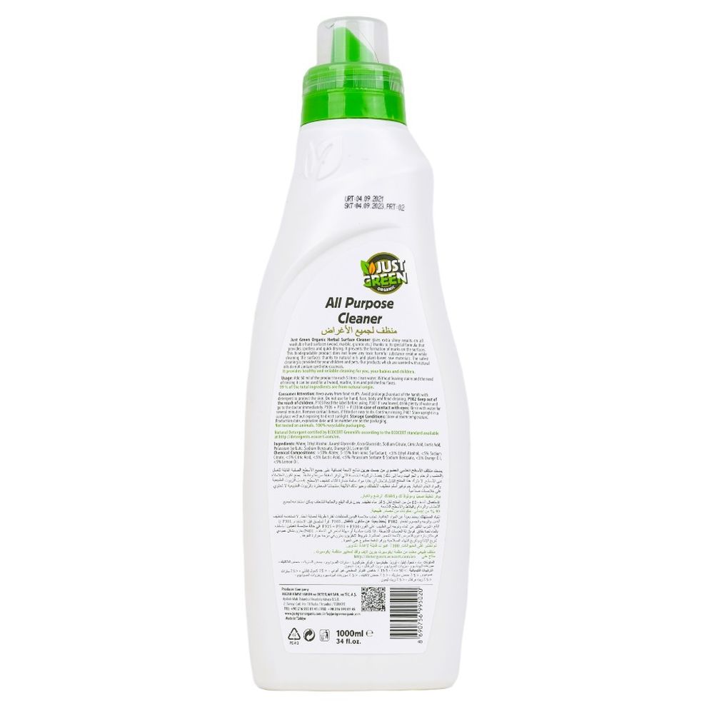 Just Green Organic - Orange Oil All Purpose Cleaner - 1000ml