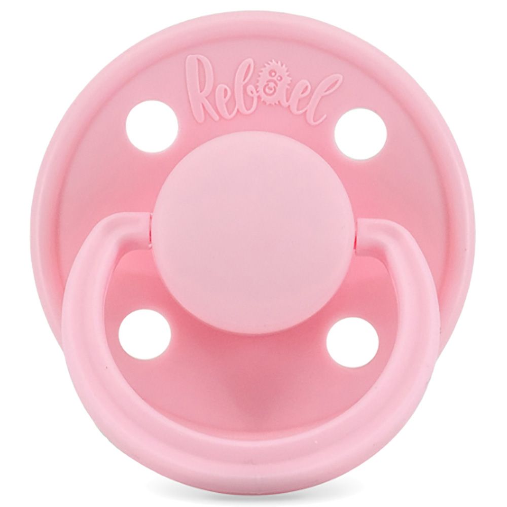 Rebael - Mono Round Pacifier S1 0-6M - Sweet Pink