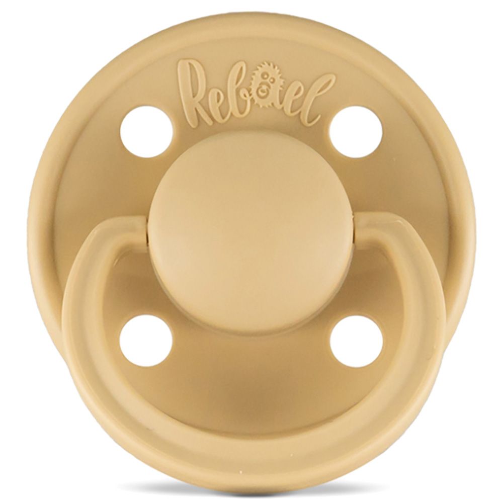 Rebael - Mono Round Pacifier S1 0-6M - Almond