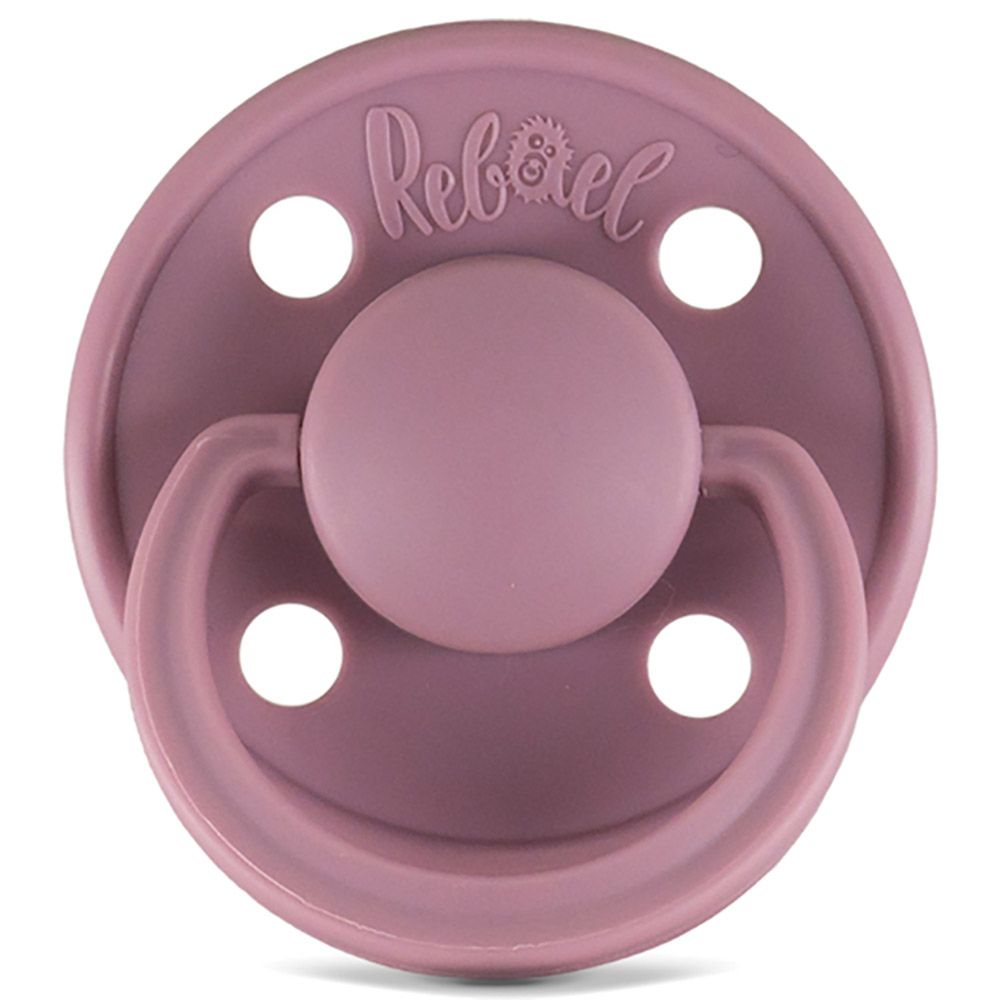 Rebael - Mono Round Pacifier S2 6M+ - Plum