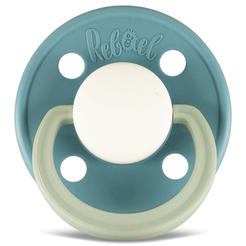 Rebael - Fashion Round Pacifier S1 0-6M - Rainy Pearly Dolphin