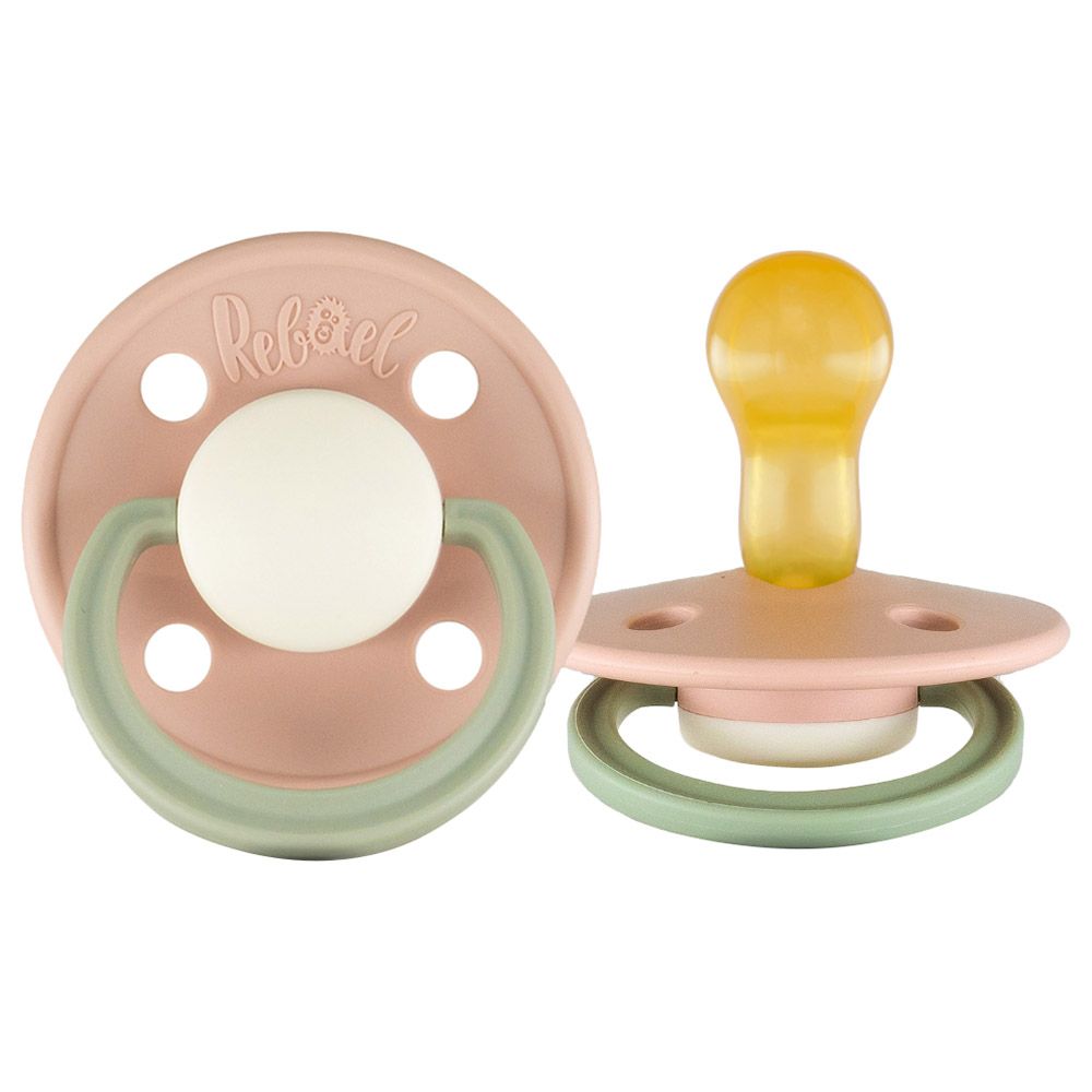 Rebael - Fashion Round Pacifier S1 0-6M - Tornado Pearly Dolphin