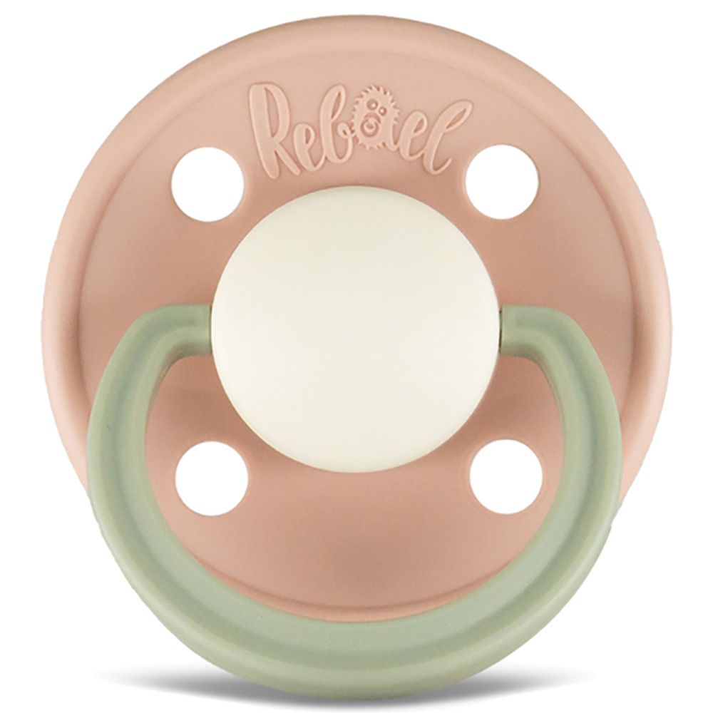 Rebael - Fashion Round Pacifier S1 0-6M - Tornado Pearly Dolphin